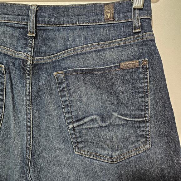 7 For All Mankind Austyn Jeans Women's Denim Size 32 Straight Leg - Picture 4 of 12